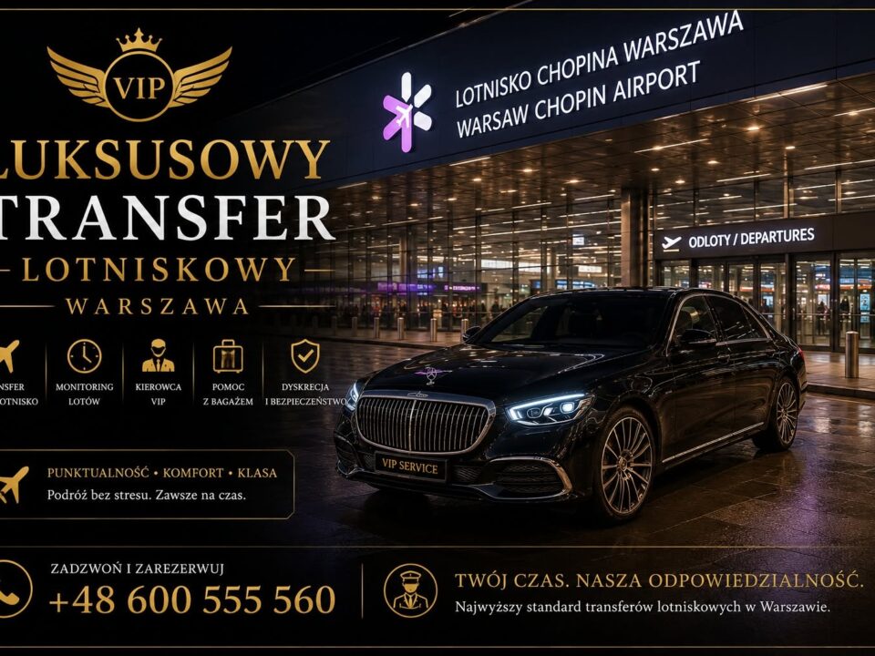 Luksusowy transfer lotniskowy Warszawa