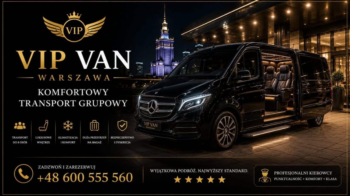 VIP Van Warszawa – komfortowy transport grupowy