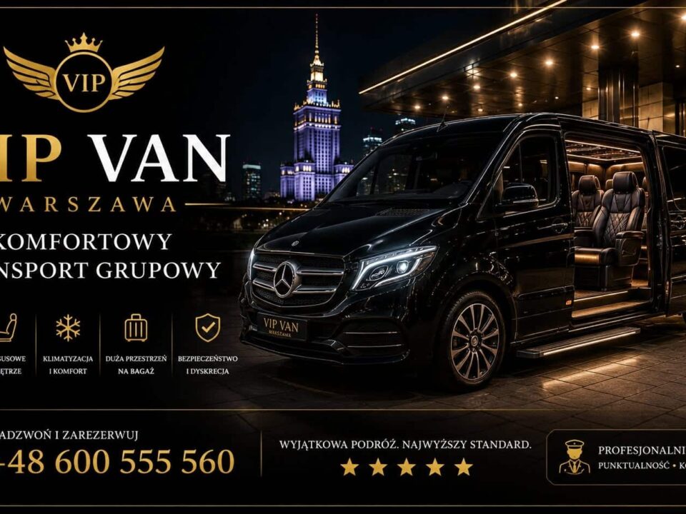 VIP Van Warszawa – komfortowy transport grupowy