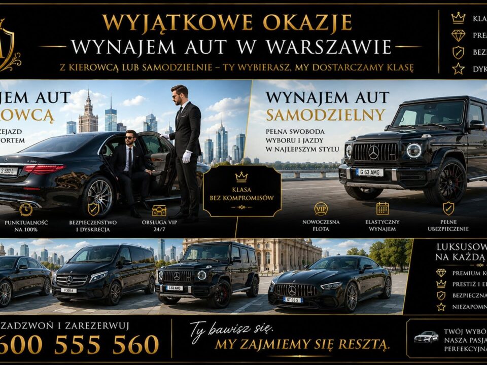 Wynajem wypożyczalnia aut i limuzyn Warszawa