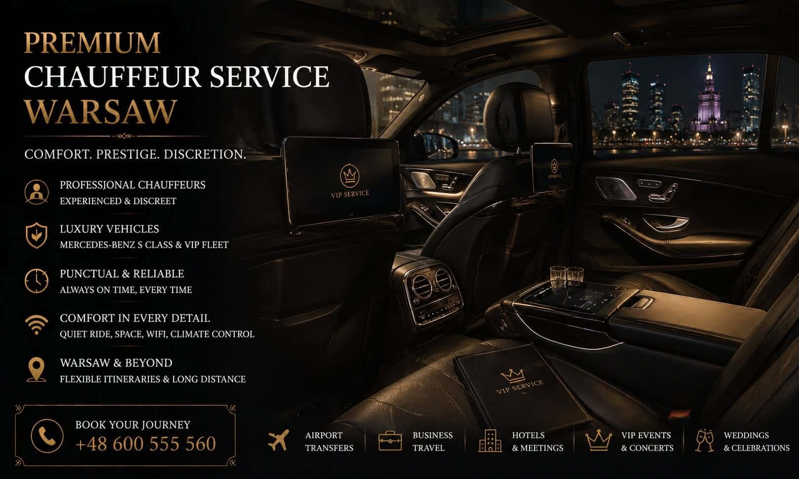Premium Chauffeur Service Warsaw – Executive Travel with a Professional Driver